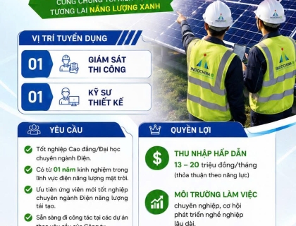 TUYỂN DỤNG GIÁM SÁT THI CÔNG & KỸ SƯ THIẾT KẾ – THU NHẬP 13–20 TRIỆU